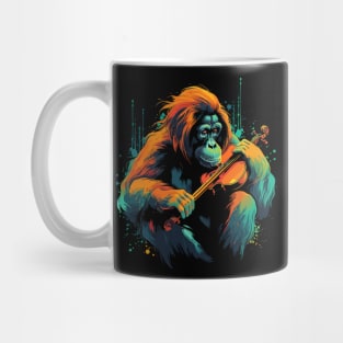 Orangutan Playing Violin Mug